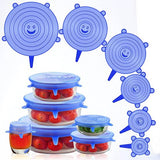 6pcs Silicone Suction Lids – Universal Spill Stopper Covers for Bowls, Pots & Pans