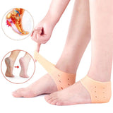 Pair of Anti-Crack Silicone Heel Protectors – Pain Relief Half Heel Pads for Cracked Heels (Unisex)