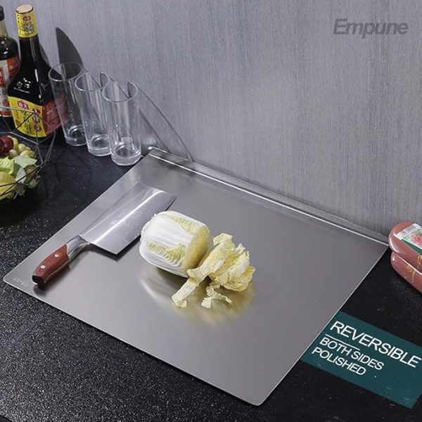 Premium Stainless Steel Cutting Board – Easy to Clean & Rust-Resistant (41x33cm)