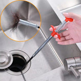 Stainless Steel Drain Cleaner Stick – 90cm Hair Catching Wire Spring for Sink & Bathroom Clogs