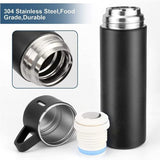 Stainless Steel Vacuum Flask Bottle & Cup Set – Insulated Thermal Flask for Hot & Cold Drinks