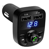 X8 Multifunctional Car MP3 Player – Wireless FM Transmitter & Modulator with 3.1A USB Charger