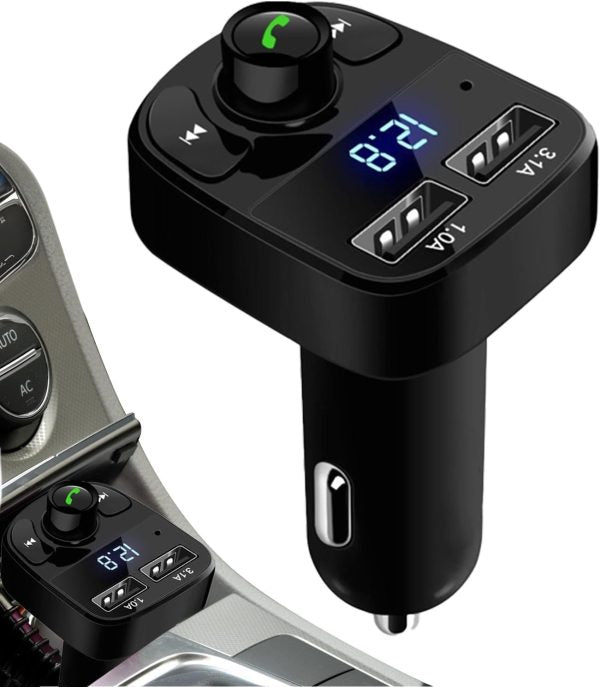X8 Multifunctional Car MP3 Player – Wireless FM Transmitter & Modulator with 3.1A USB Charger