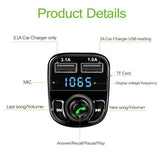 X8 Multifunctional Car MP3 Player – Wireless FM Transmitter & Modulator with 3.1A USB Charger