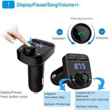 X8 Multifunctional Car MP3 Player – Wireless FM Transmitter & Modulator with 3.1A USB Charger